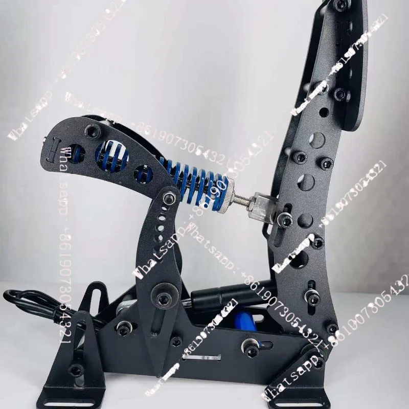 

Черные аналоговые гоночные педали с датчиком давления, гидравлические, для соревновательных игр, дроссель и сцепление