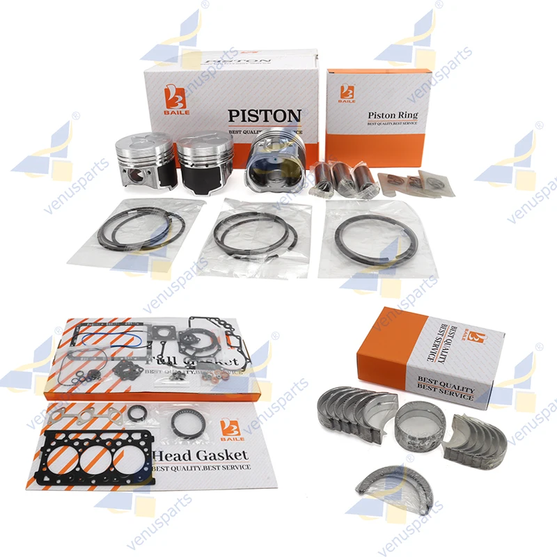 D722 Overhaul Rebuild Kit For Kubota Piston Rings Bearing Full Gasket Set Engine Parts 16851-21114 D722EBH D722E