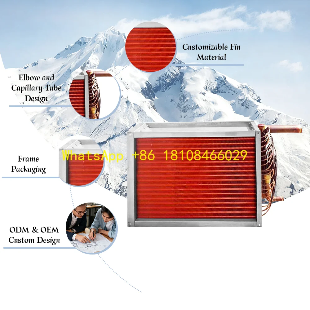 

Competitive Price Copper Tube Finned Evaporator High Heat Exchange Refrigeration System Matching Component Air Conditioner