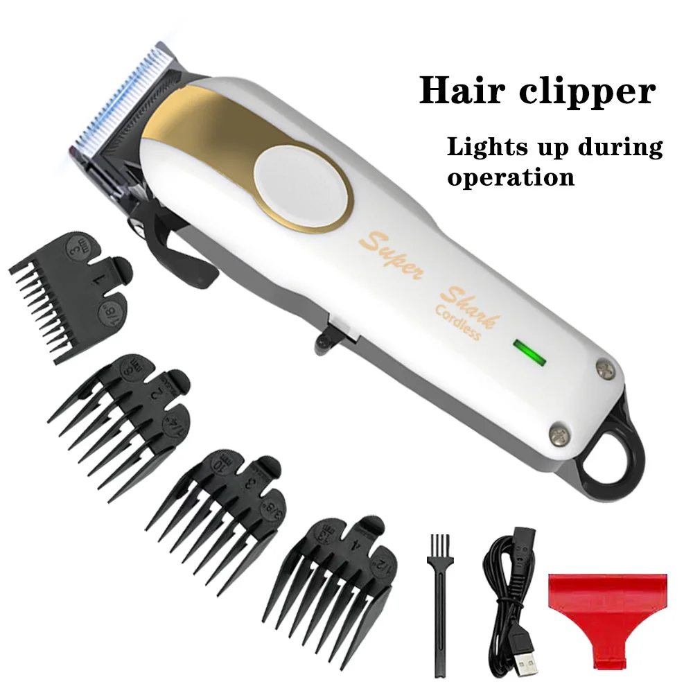 Professional Hair Clipper Powerful Lithium Battery USB Chargeable Trimmer LED Display Home Man Beard Shaver Hair Cutting Machine