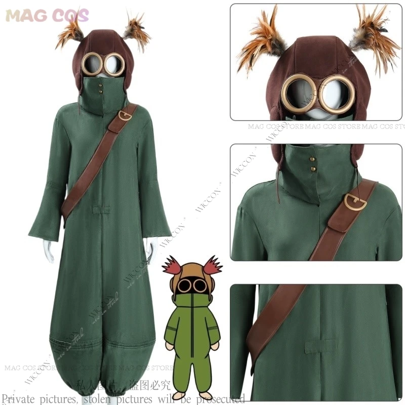 Game Little Anime Cos Night mares 3 Cosplay Costume Character Comic-Con Woman Man Cartoon Green Horror Halloween Party Set