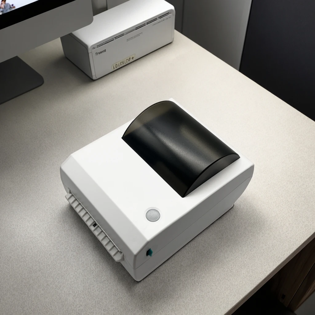 USB+RS232 110mm 열전사 배송 라벨 프린터, 저울용 4인치 라벨 스티커 기계 (필러 포함)