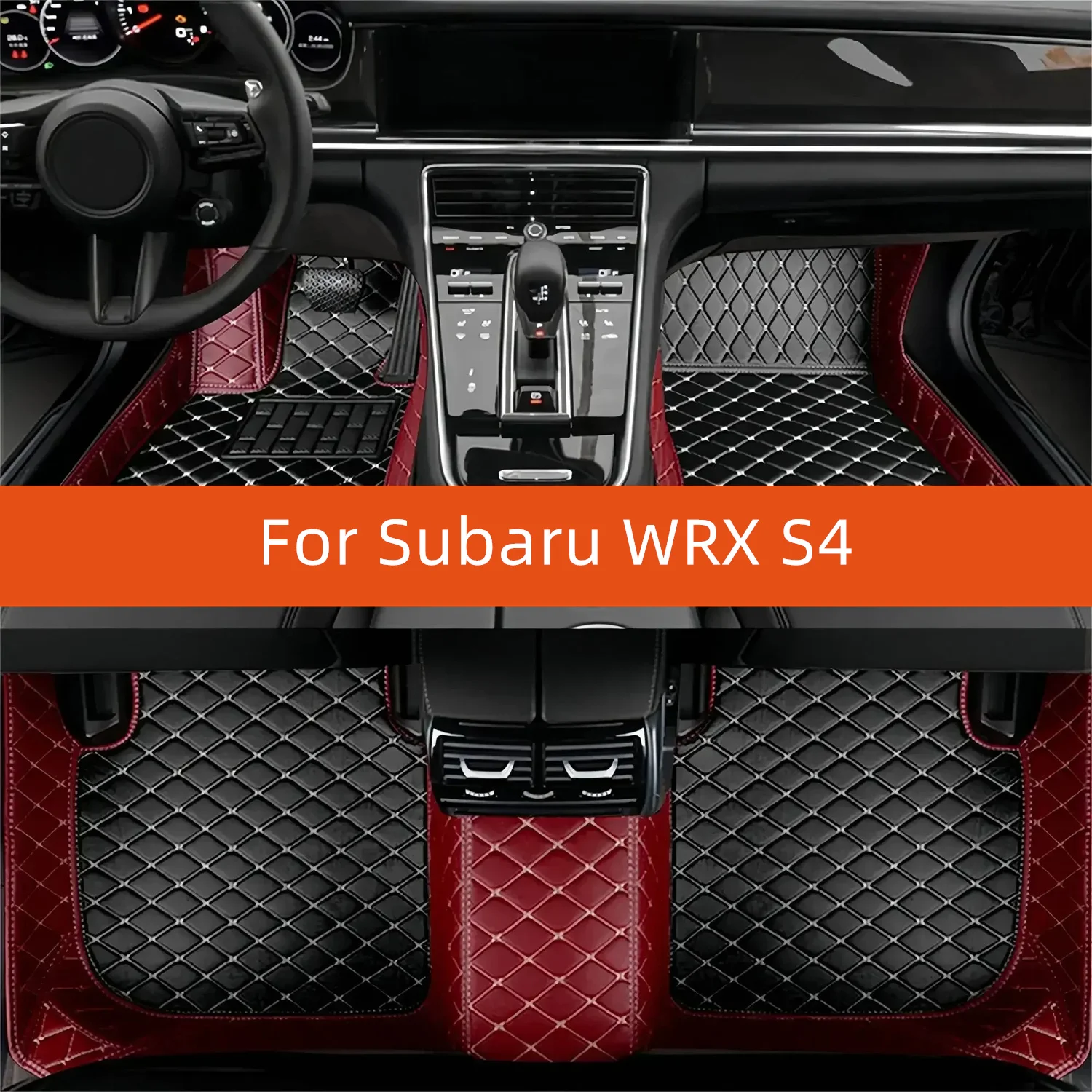 

Custom Leather Car Floor Mat For Subaru WRX S4 2018 2019 2020 2021 Car Mat Interior Accessories