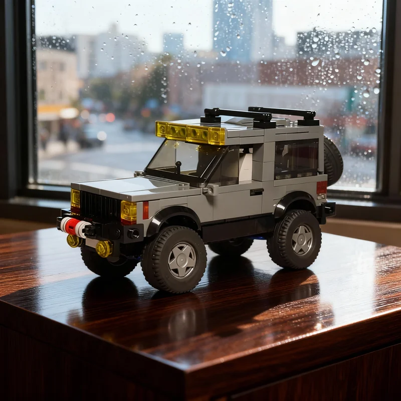 

272Pcs Jeep Cherokee XJ MOC Classic SUV Off-Road Vehicle Education Building Diy Blocks Birthday Toys Gift