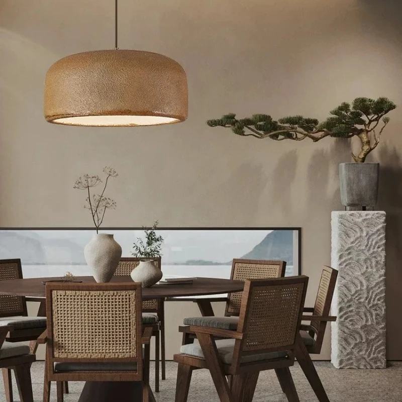 Японский подвесной светильник ваби-саби, потолочные люстры, индивидуальный дизайн, декоративная спальня, бар, кафе, ресторан, светодиодный подвесной светильник