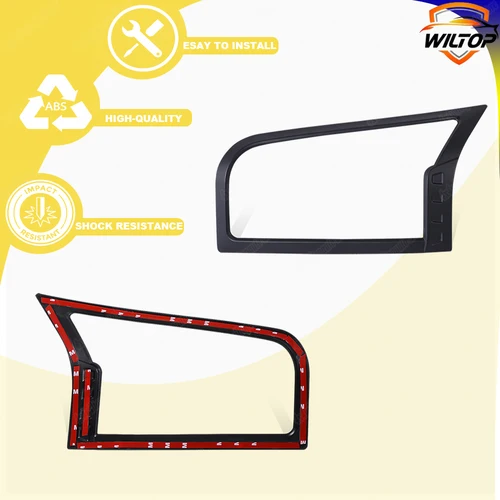 Imagen 2 del producto Cubierta de faro delantero para Mitsubishi Triton L200 2024 + Protector de capó de lámpara delantera embellecedor ABS negro mate accesorios exteriores de coche