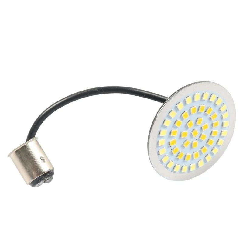

652F Led Motorcycle Turn Signals Yellow Tail Sequential Lights 12V Daytime Running Light Indicators for Bike Scooter
