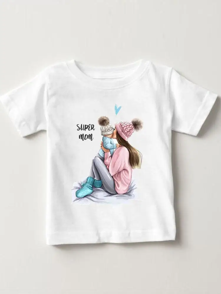 

Printed Tees Boys Girls Cartoon Children Tops Short Sleeve Clothes Summer 90s Watercolor Trend Casual Kids Outfits T-shirts