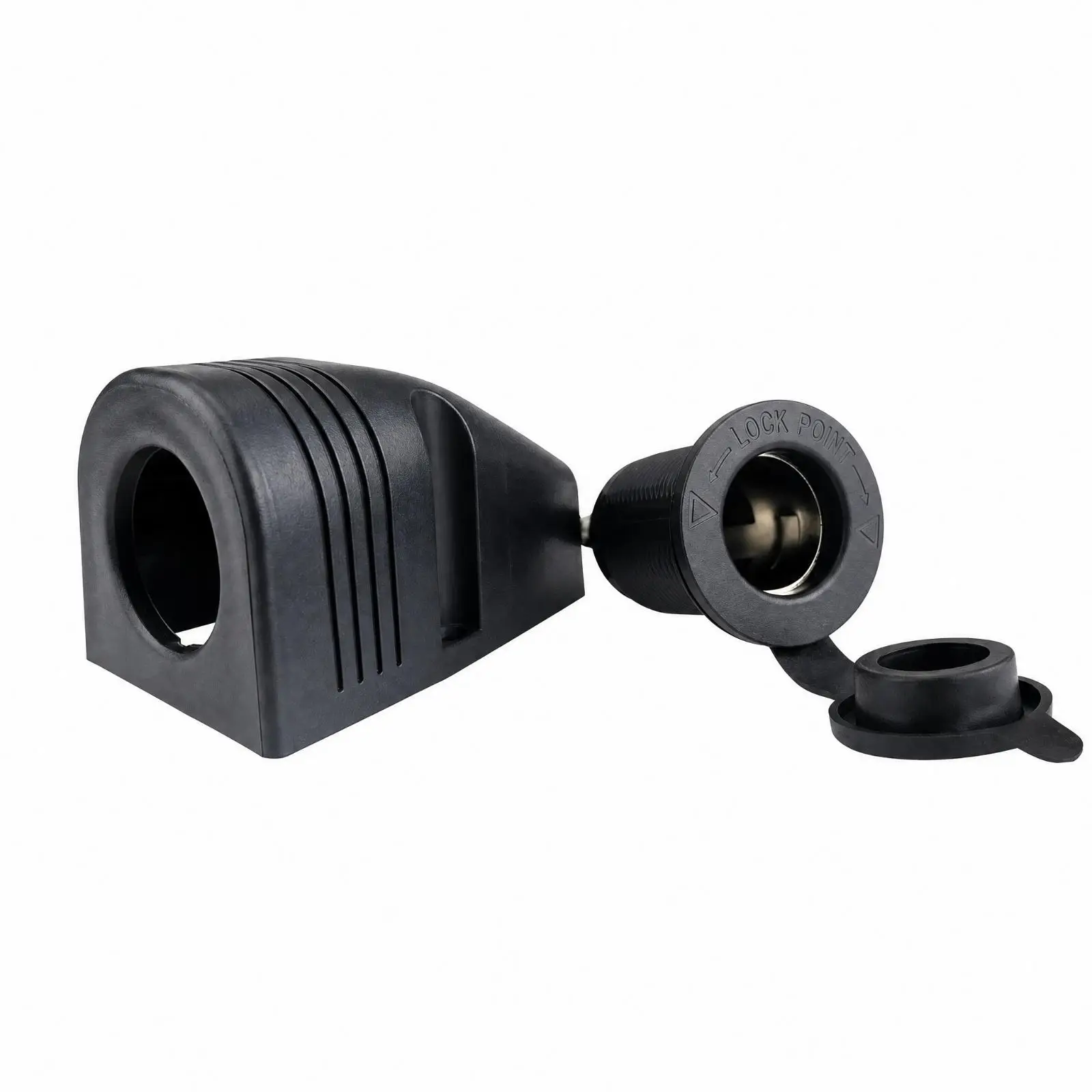 Vehicle Cigarette-Lighter Socket Assembly 12-24V 12V Cigarette Lighter Socket Assembly 5A Rated for Camping Tent Setup,