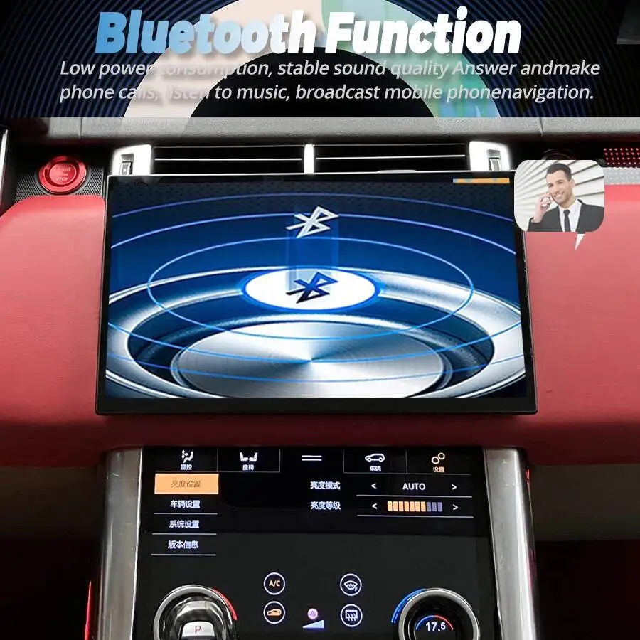 شاشة Navirider AHD لسيارة لاند روفر رينج روفر فوغ L405 Sport L494 2013-2017 أندرويد 15 نظام تحديد المواقع 4G نافي كاربلاي 13 بوصة راديو السيارة #3