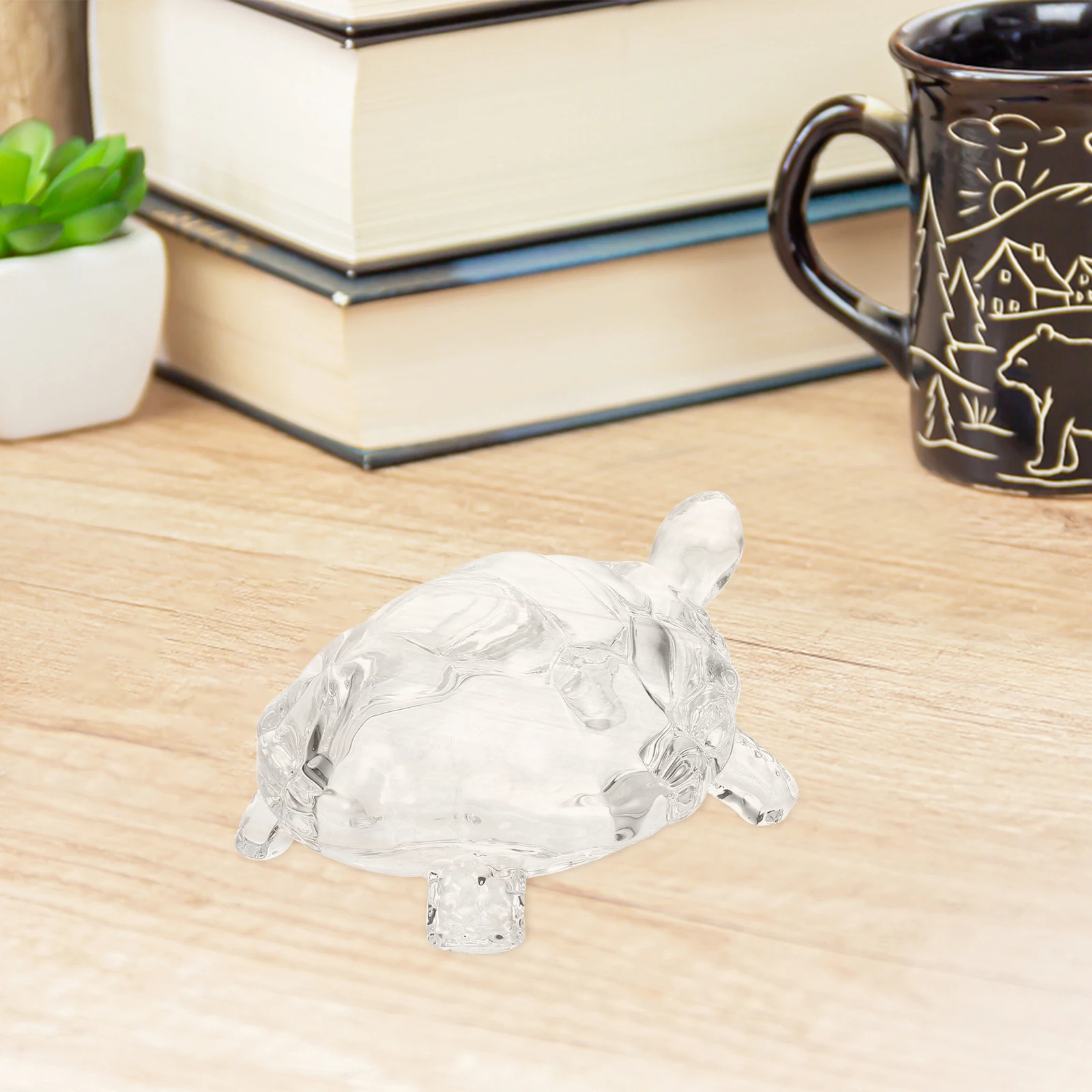 

Turtle Home Crystal Glass Ornament Accessories Decorations for Small Green Ordinary Chinese Figurine Decorative Miss Toys