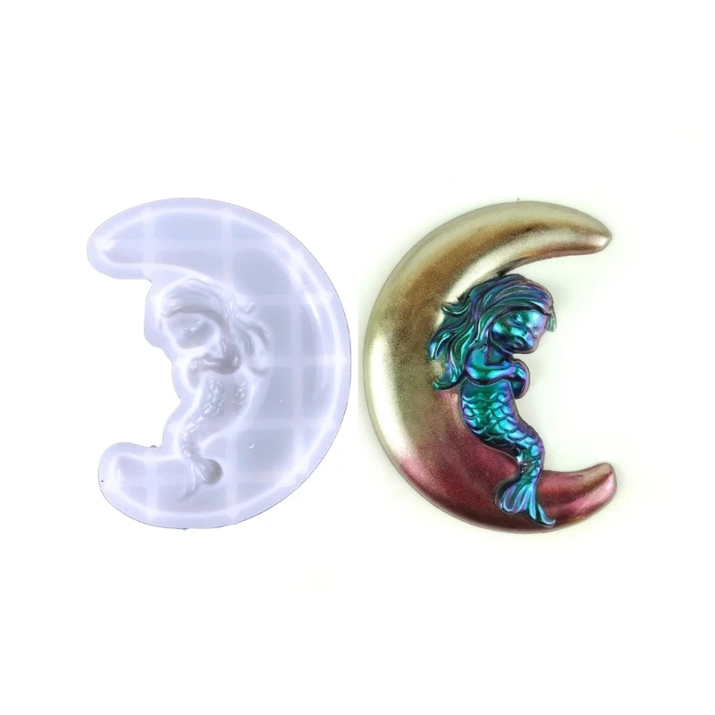 Jewelry Casting Molds,Silicone Pendant Resin Molds Mermaid Silicone Resin Mold DropShip