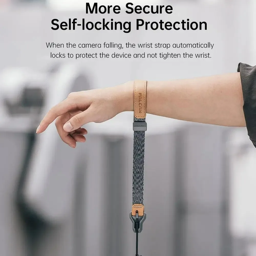 حزام معصم بإبزيم مغناطيسي سريع من FALCAM، حزام معصم عصري ثابت للتصوير الفوتوغرافي في الهواء الطلق، حزام كاميرا DSLR #4