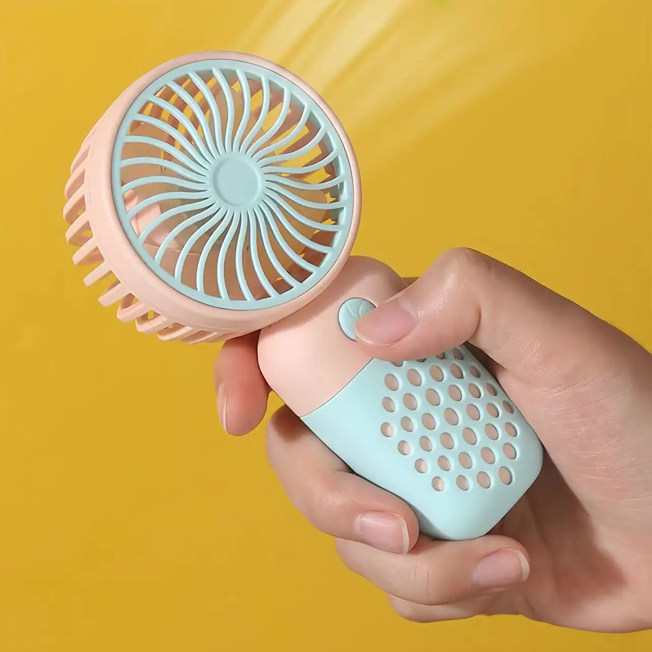 Handheld Small Fan Cute Mini USB Charging Small Fan Portable Portable Student Dormitory Desktop Small Electric Fan