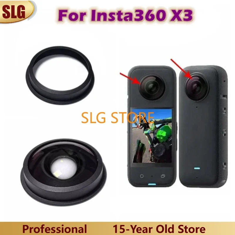Original NEUE Objektiv Glas Optische Fisch Auge für Insta360 X3 Panorama Sport Kamera Ersatz Teile