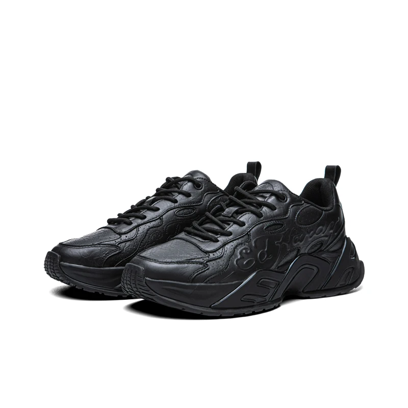 Men Ed Hardy Shoes Hot Sale Luxurious Sneakers Genuine Leather new shoes Balance Fashion Ed Shoes Luxury black shoes