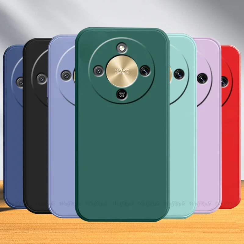 Funda para Honor Magic 8 Lite, Carcasa de TPU Original de Silicona Líquida Suave para Huawei Honor Magic 8 Lite