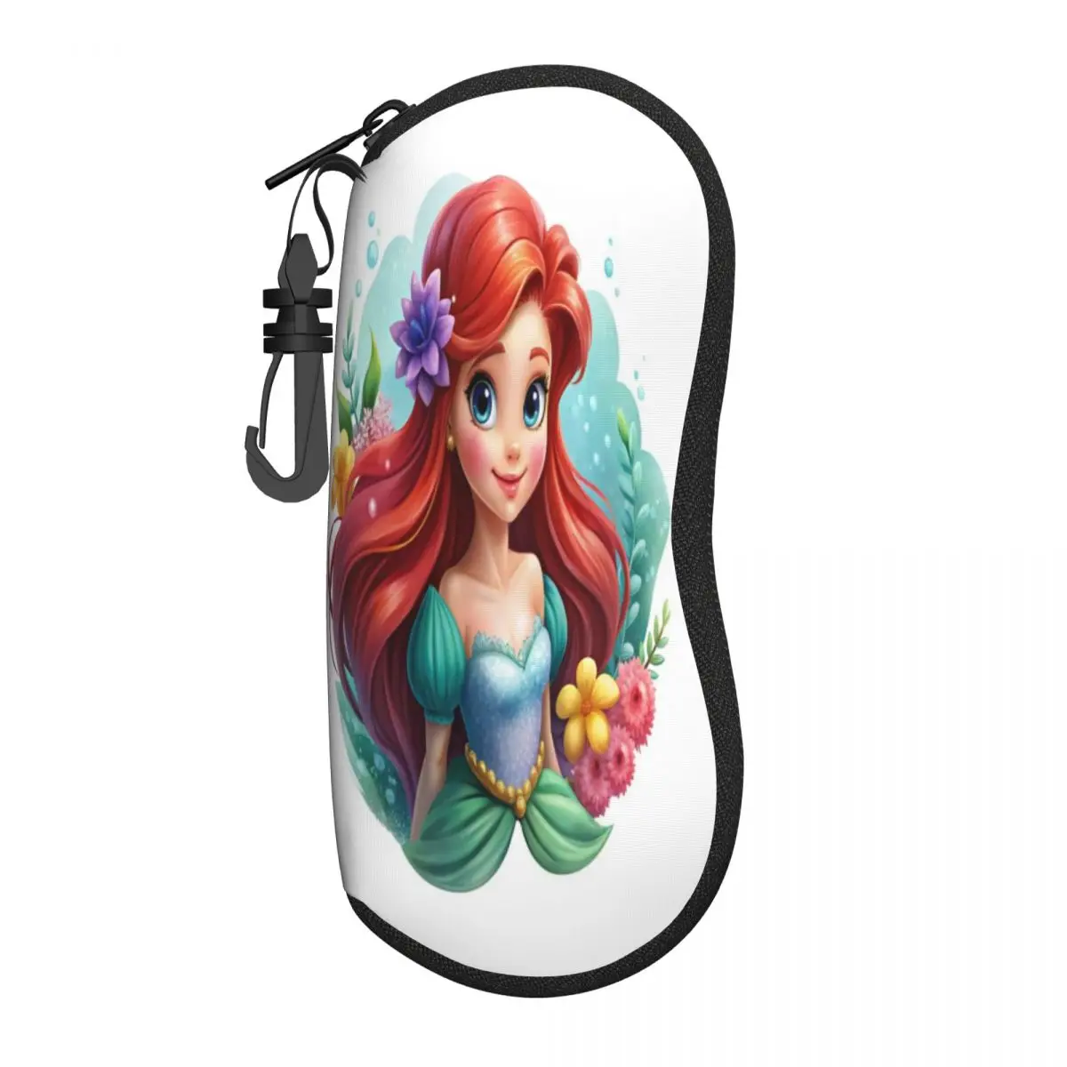 

Custom The Little Mermaid Cartoon Shell Eyeglasses Protector Cases Cool Sunglass Case Glasses Pouch