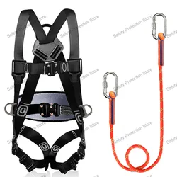 Five-point High Altitude Work Safety Belt Full Body Safety Harness Outdoor Rock Climbing Training Electrician Protect Equipment