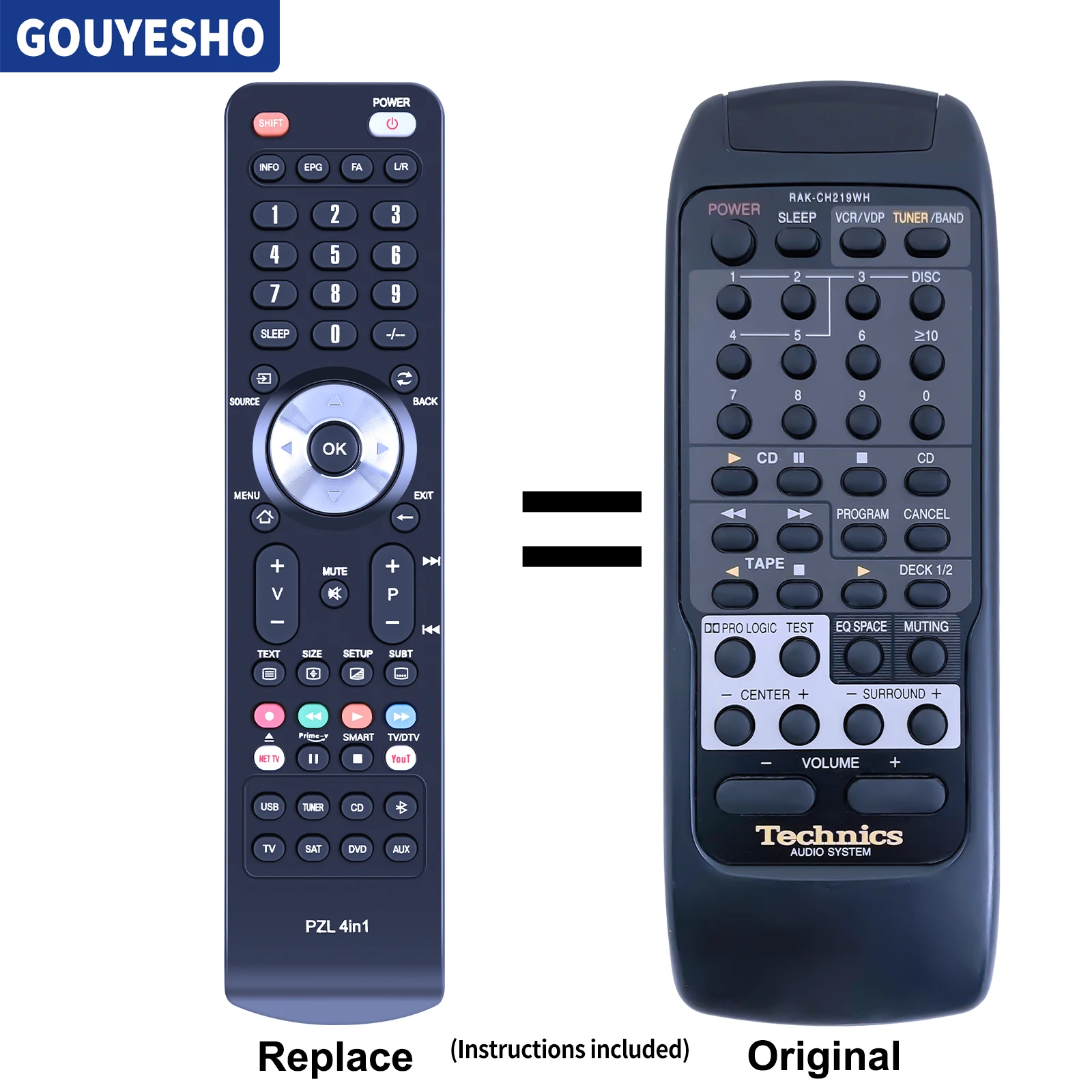 

New Remote Control RAK-CH219WH for Technics SA-EA60 SA-EH60