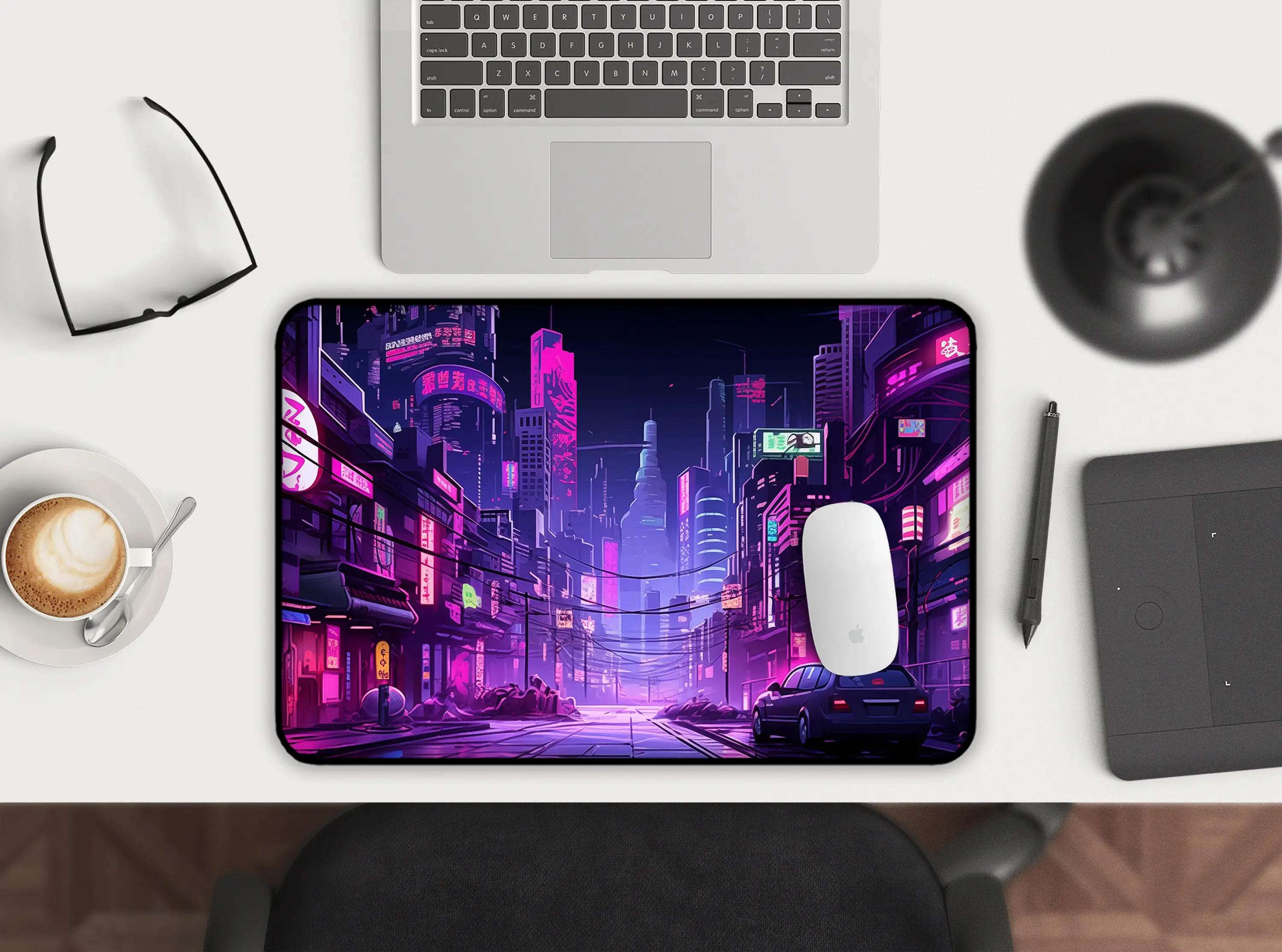 Neon Tokyo Desk Mats, Retro St - Retro Gaming Tokyo recension och pris