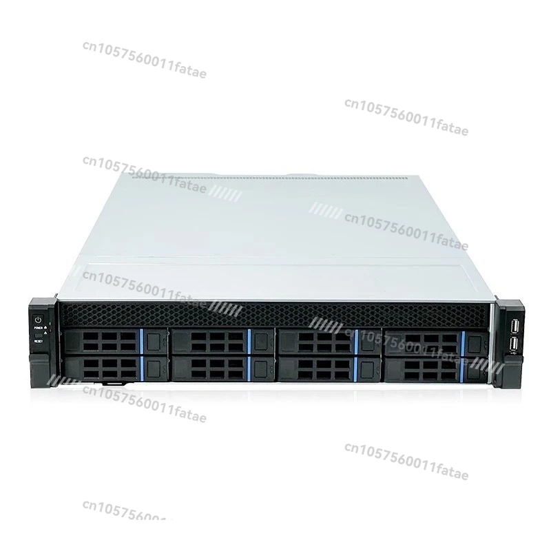 8-Disk 12-bit 2U rack-mounted IPFS hot-swappable cloud storage NAS multi-hard disk server chassis