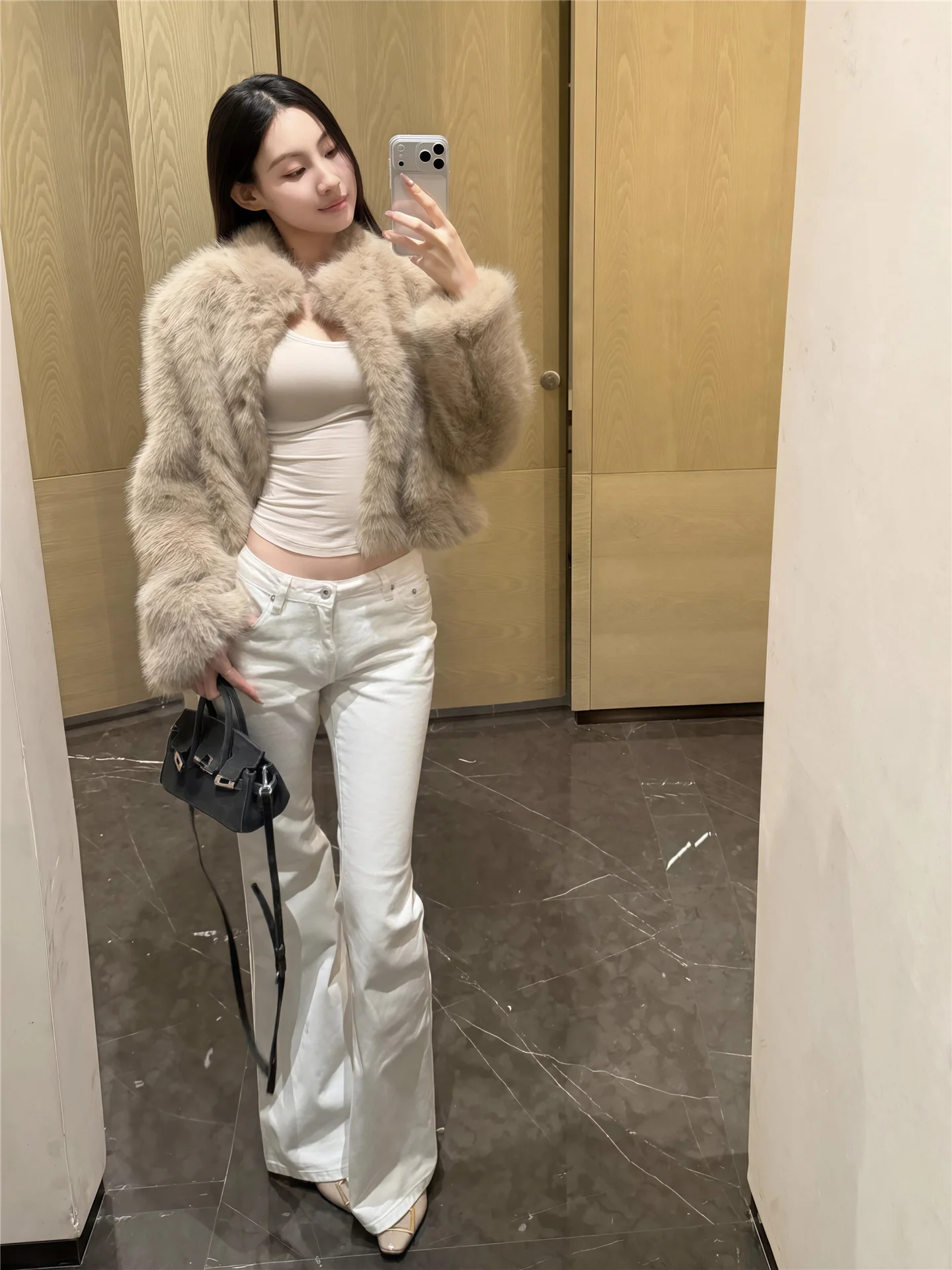 

American Style Vintage Low Waist Bell Bottom Jeans Women's Tight Fitting Casual Spring Long Pants Cotton Soft Washed Jeans