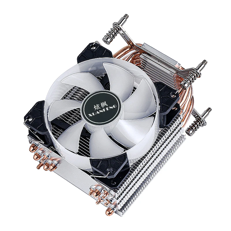 معالج XUANFENG PC المبرد بالهواء x79 x99 مروحة وحدة المعالجة المركزية المبرد 4pin/PWM 2/4/6 أنابيب الحرارة المتوافقة LGA775 115x 1200 1700 18xx 2011 2066