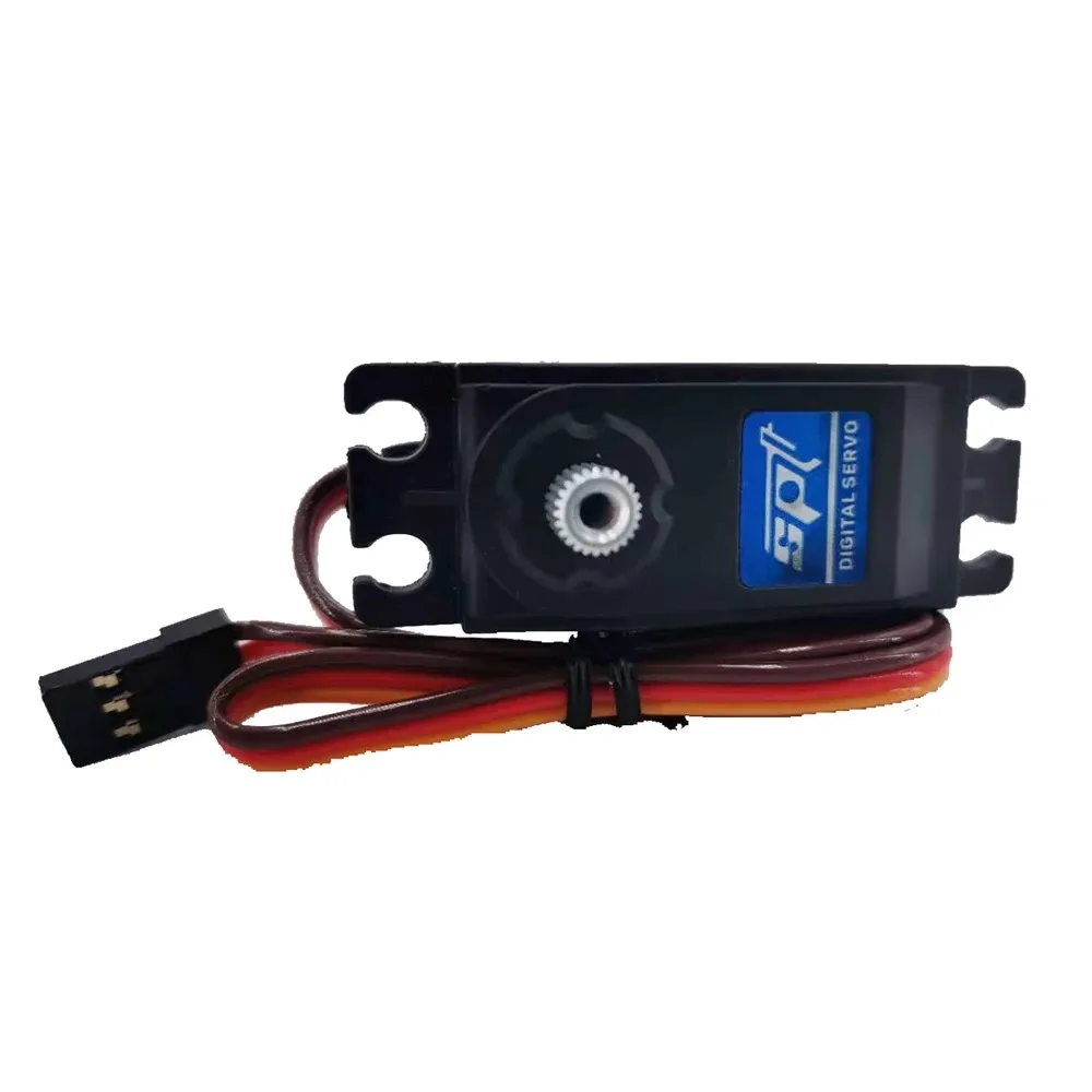 

SPT 4412LV 12KG Short Body Digital Servo Metal Gear 180° Low Profile with 25T Servo Arm for 1/10 1/12 RC Car Plane Axial SCX10