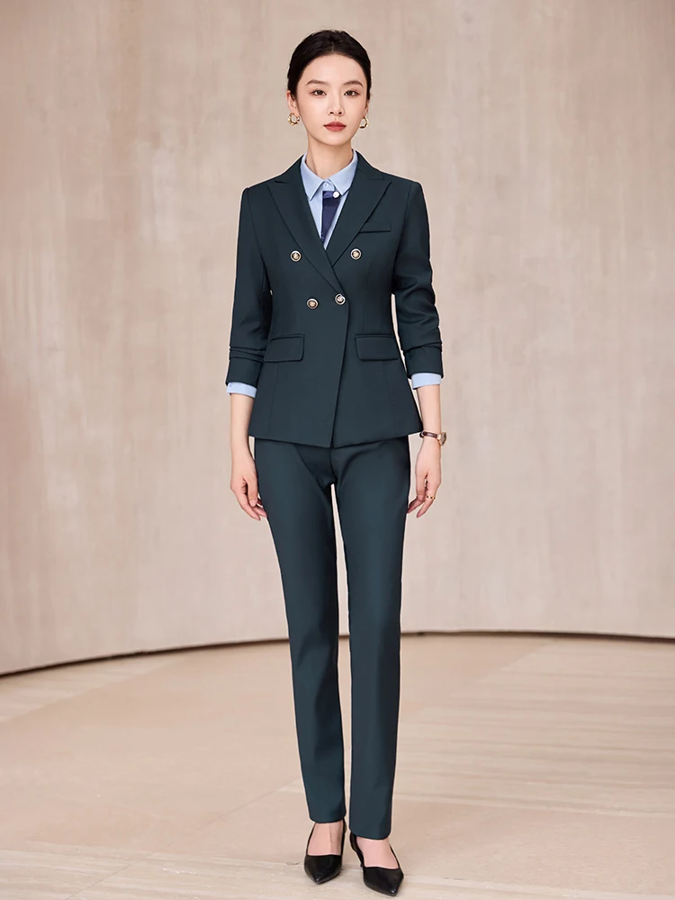 

AIyssa Fashion professional women's two-piece pants+suit jacket, exquisite elegant, new for autumn winter 2025