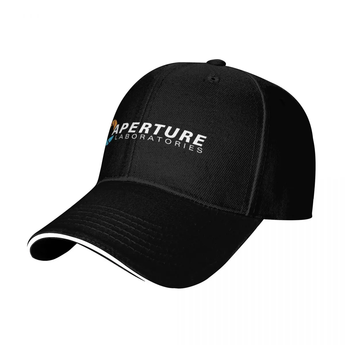 Aperture Science Laboratories - Portal Baseball Cap Cotton Twill Breathable Contrast Two Tone Brim Snapback Flat Bill