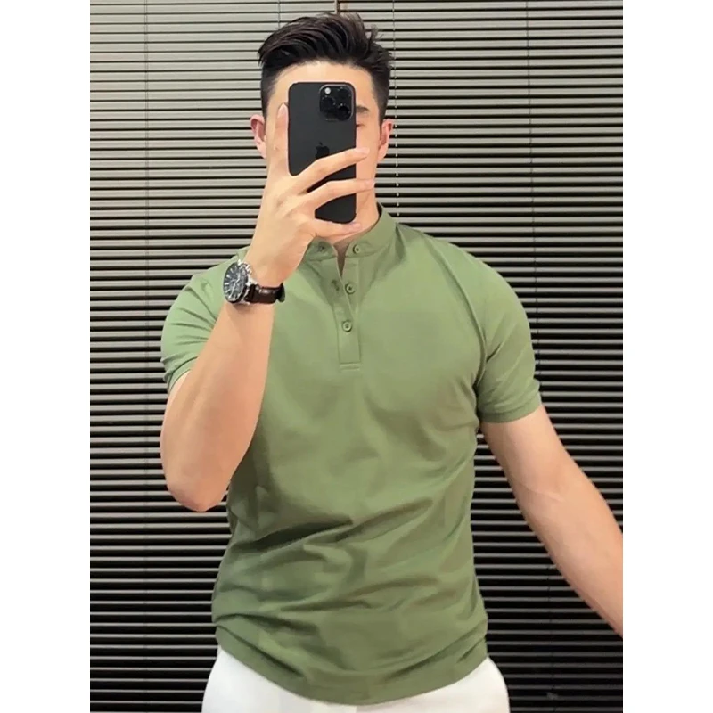 

Kazuki Kuraii Busin Генри irt f Sve Men Summer High Quali Sli Fitn Proper oulder ort Sve T-...