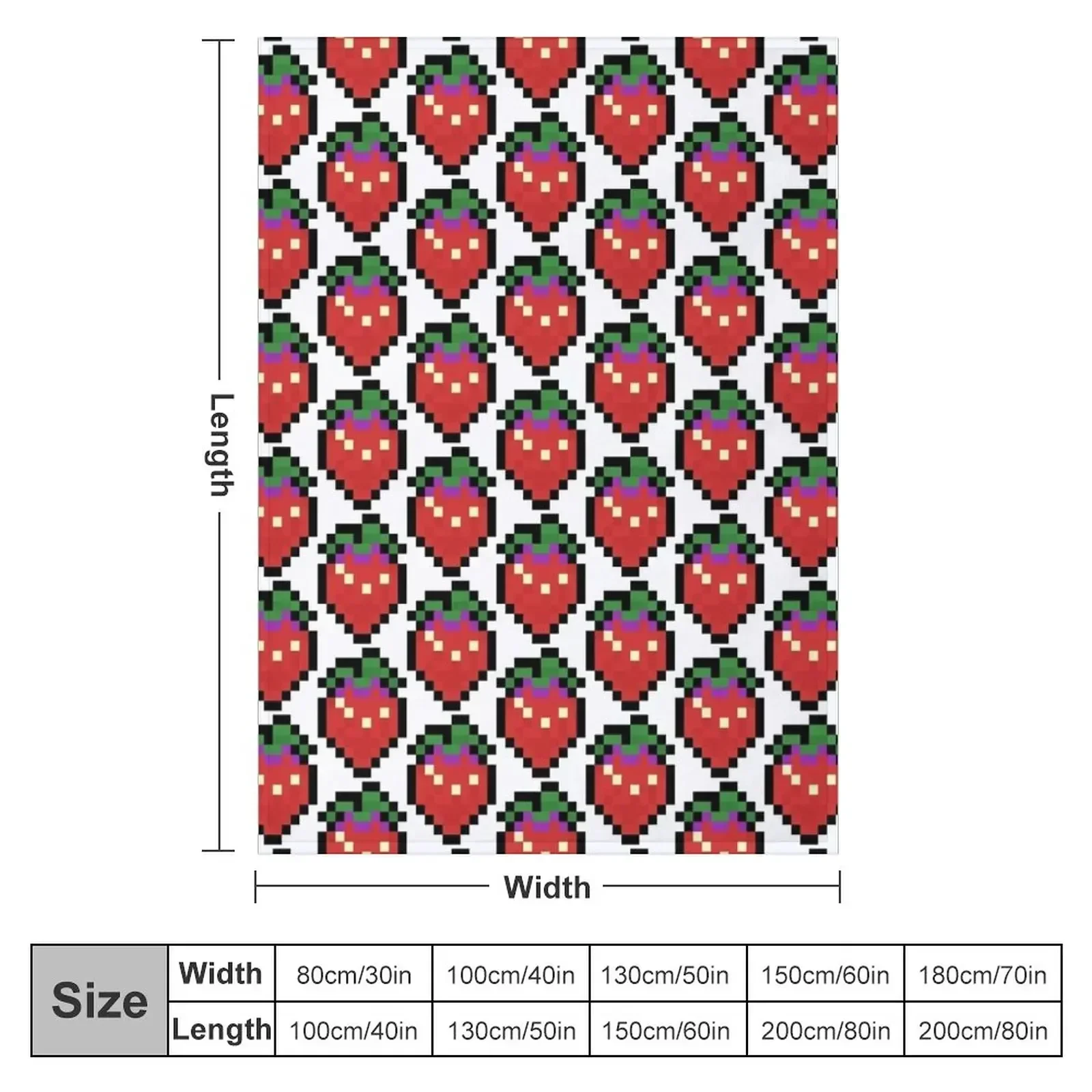 Celeste - Strawberry Sprite Throw Blanket Plush Single Custom Sofas Blankets For Bed Hairys Blankets