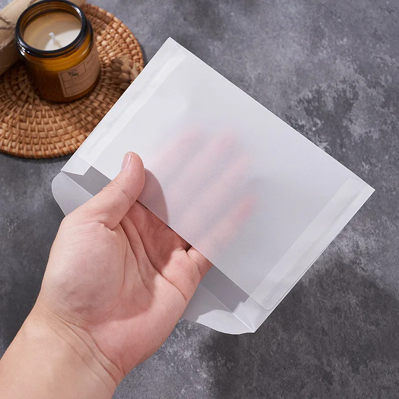 50pcs/lot Translucent Envelopes for Wedding Invitation DIY Postcard Card Sulfuric Acid Paper Envelope Business Gift Packing