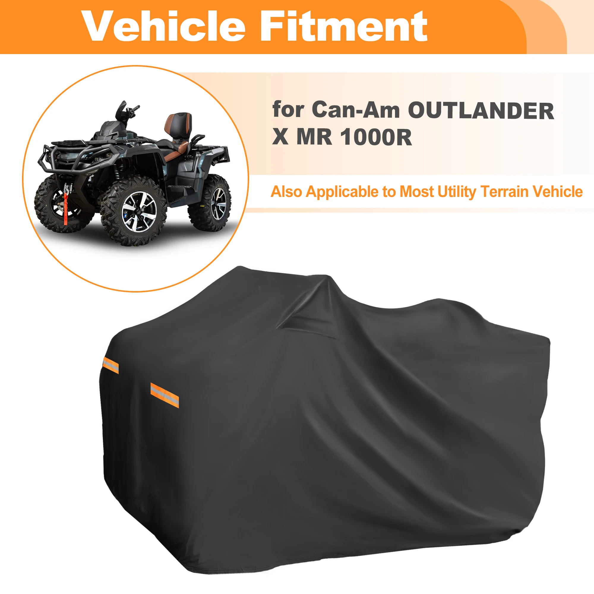 

UXCELL Waterproof Oxford ATV Cover Quad Bike Cover for Can-Am OUTLANDER X MR 1000R