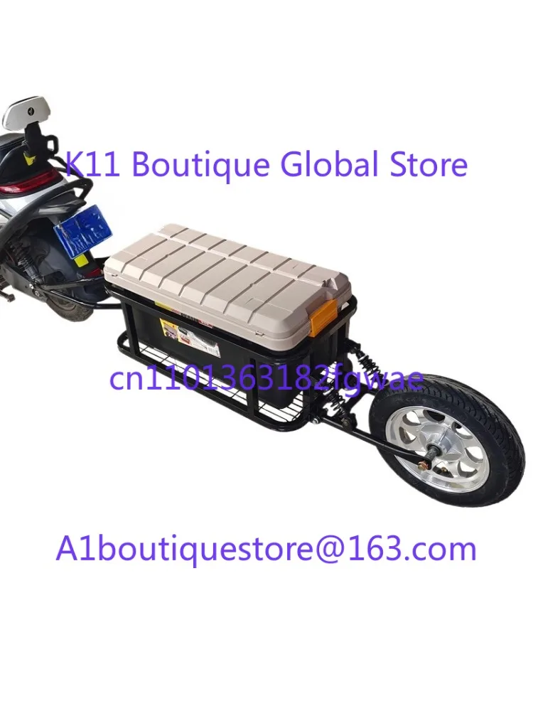 AliExpress TMJD MISS Unicycle Trailer Motorcycle Bicycle Internet Celebrity Can Be Fixed Rear Electric Vehicle Trailer