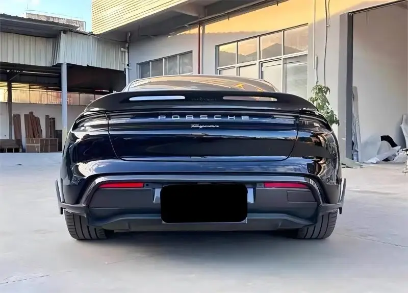 포르쉐 Taycan ReaI 탄소 섬유 범퍼 프론트 립 리어 립 사이드 스커트 테일 윙 윈드 나이프 스포일러 키트