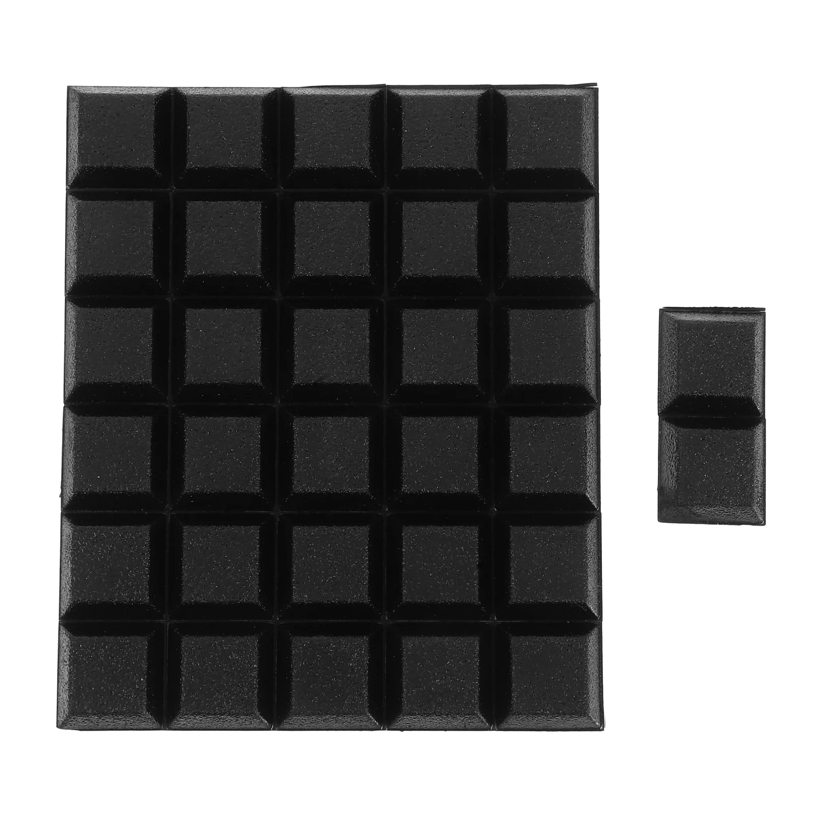 

32Pcs Non Slip Rubber Pads for Glass Cabinet Feet Trapezoidal Anti Skid Furniture Protectors for Drawers Cutting Boards Small