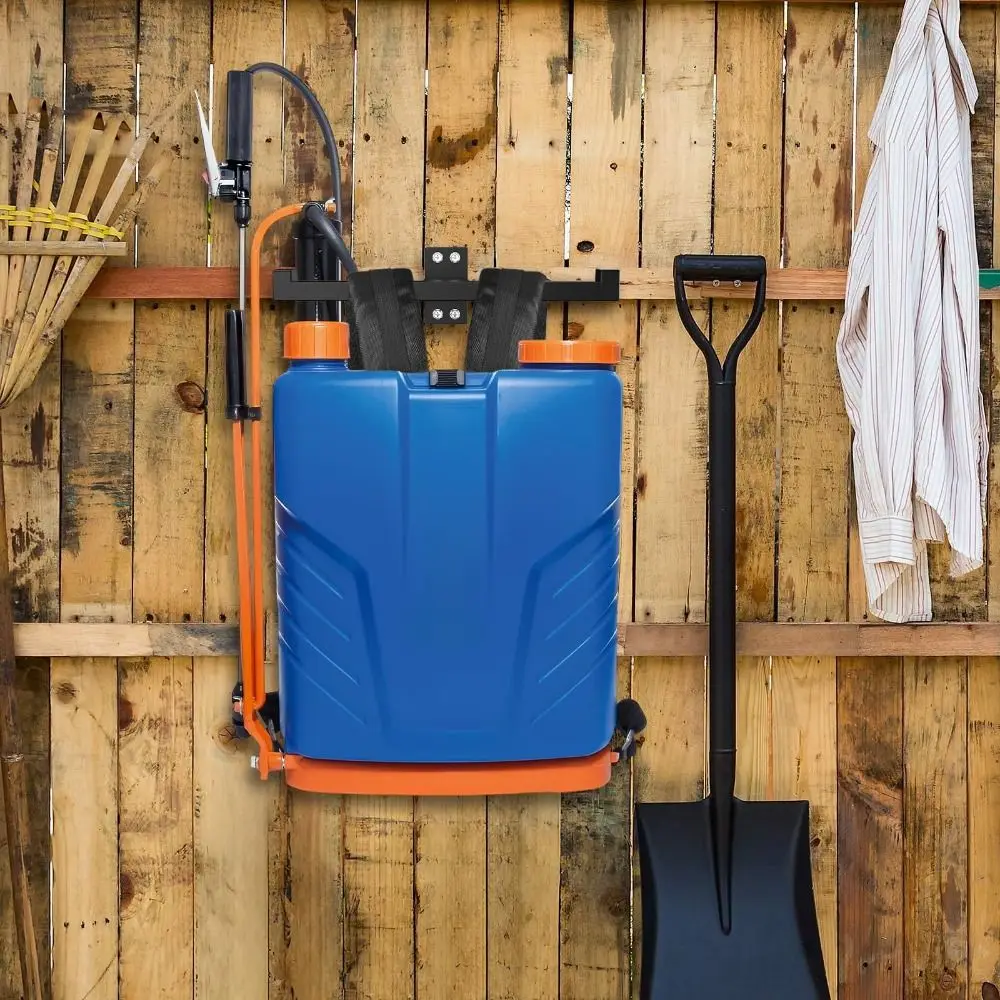 

Wall Mounts Backpack Leaf Blower Hanger Multi-functional Heavy Duty Backpack Sprayer Wall Mount Durable Blower Organizer