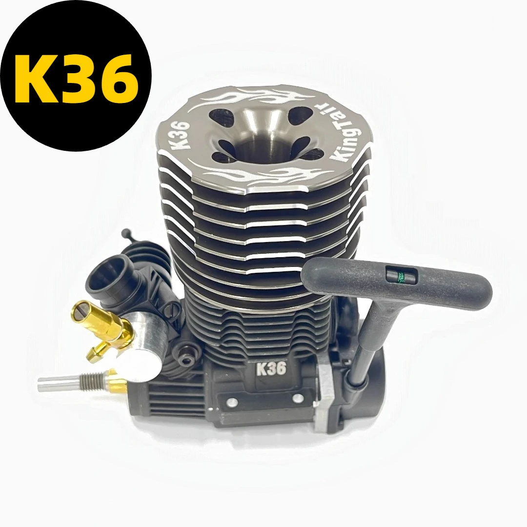 

K36 5,9cc двигатель высокой мощности, масштаб 1/8, уровень 36, метаноловый двигатель с дистанционным управлением, внедорожный монстр-трак, металлическая модель двигателя, игрушка