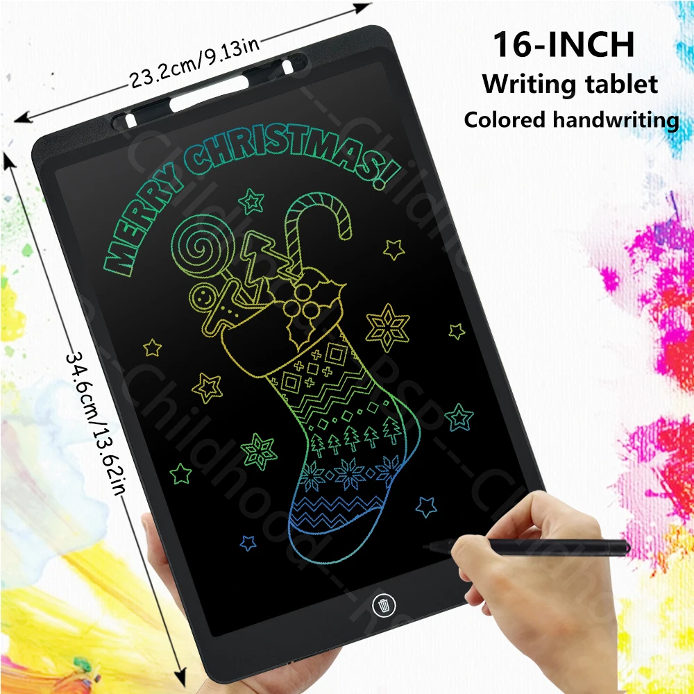 6.5/8.5/10/12/16-Inch LCD Tekentablet, Handschriftblok, Elektronische Schrijfbord, kinderen Kerstmis/Verjaardagscadeaus/Educatief speelgoed