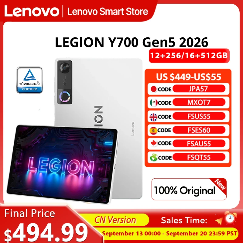 Lenovo Legion Y700 5th Gaming Tablet Original CN Version Snapdragon 8 Elite Gen5 8.8‘’ 3K 165Hz Display 9000mAh Android Pad PC