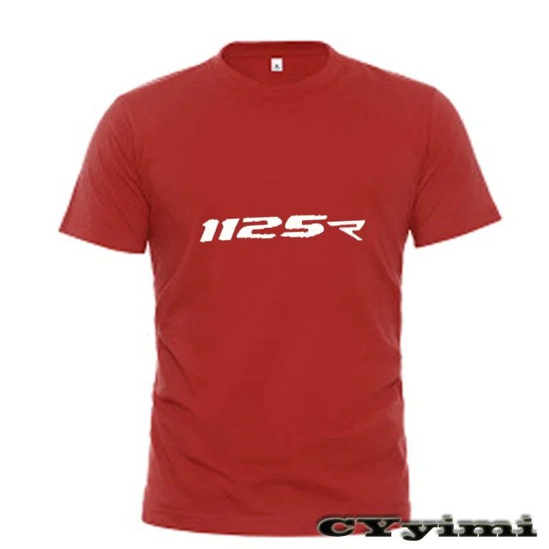 For Buell 1125R 1125 R T Shirt Men New LOGO T-shirt 100% Cotton Summer Short Sleeve Round Neck Tees Male