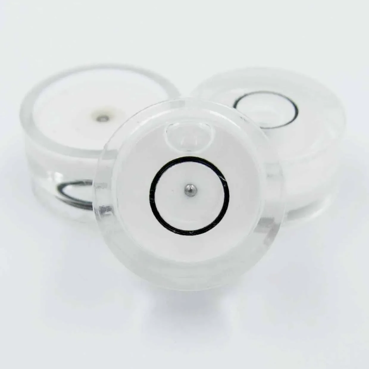 (100 Pieces/Lot) HACCURY 15*8mm 15*6mm Bubble Level Circular Spirit Level Round Bullseye Nivel Bubble Green or White Color