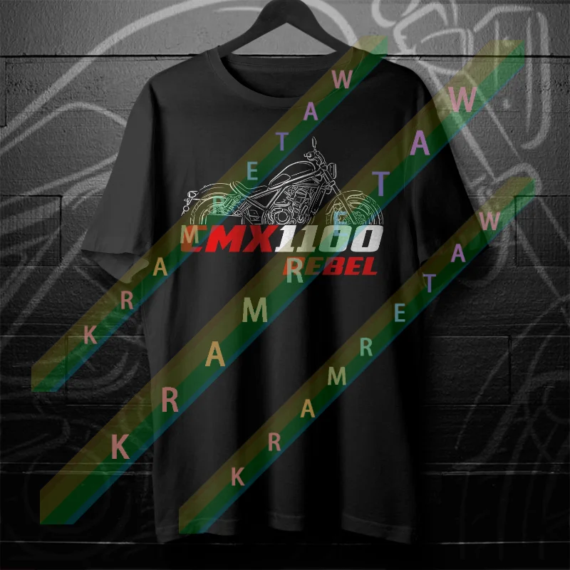 2025 summer H Hondas Men T Shirt Casual CMX1100 Rebel 2021-2024 Motorcycle T-shirt Graphic Summer 100% Cotton Cool Tee S-3XL
