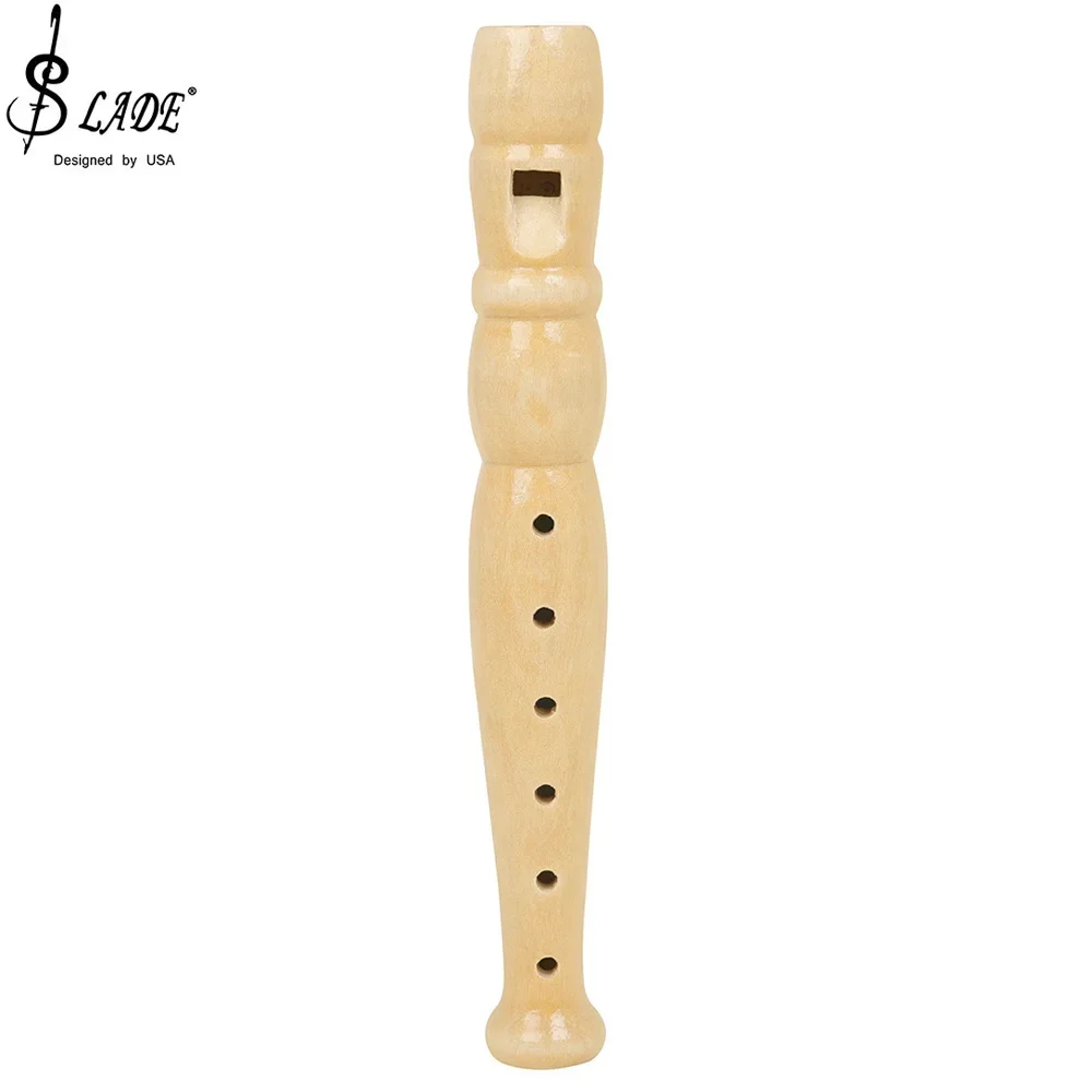 

Piccolo Flute 6 Hole Children's Piccolo Music Instrumental Enlightenment Wood Color Flute Wood Wind Instrument Rcorder