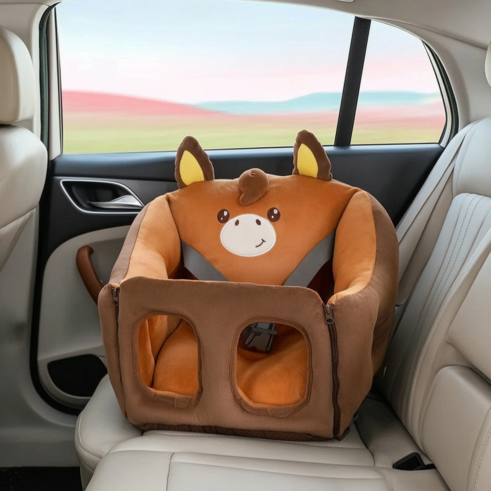 

Baby Learning Seat Soft Baby Floor Seat with Straps Support Floor Chair Soft Furniture Stable for Babies, Playroom, Living Room