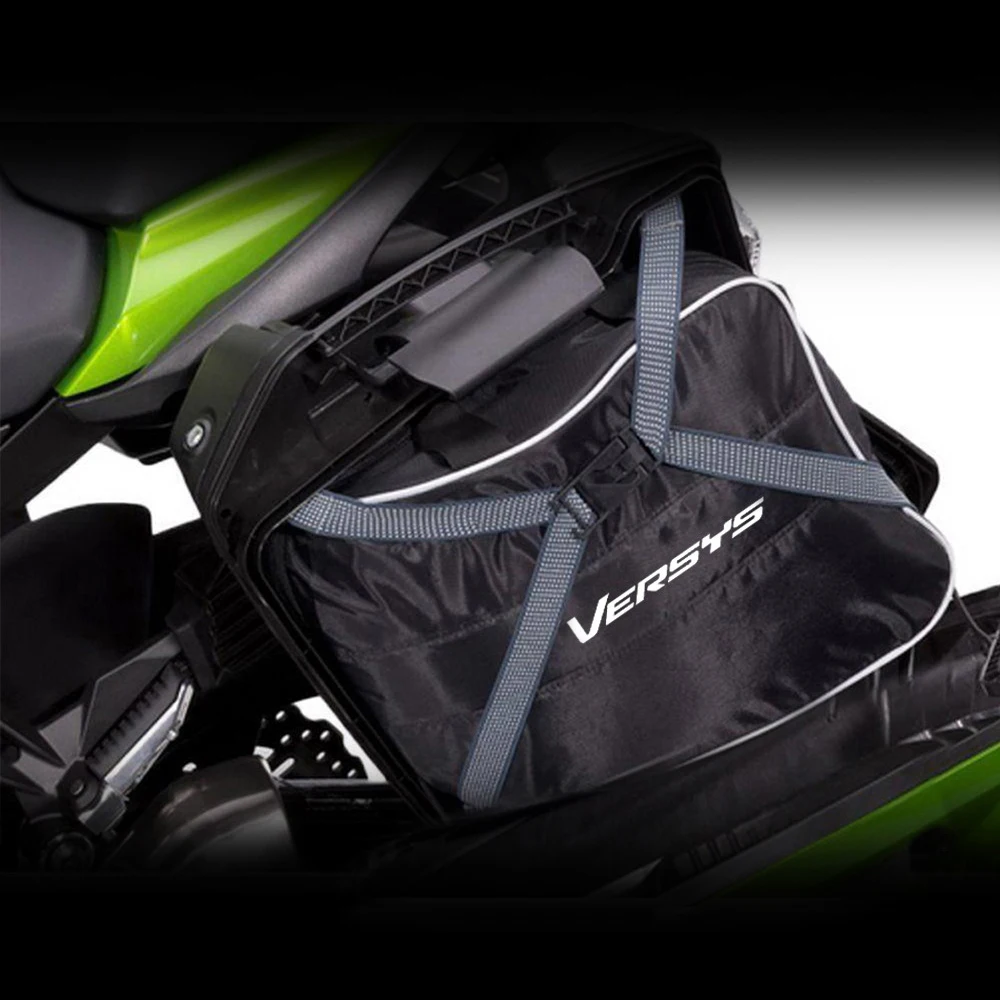 28L Motorcycle Saddle Inner Bags luggage bags Hard Saddlebag Liner Set Bag For Kawasaki Versys 1000 650 Ninja 1000 H2 SX