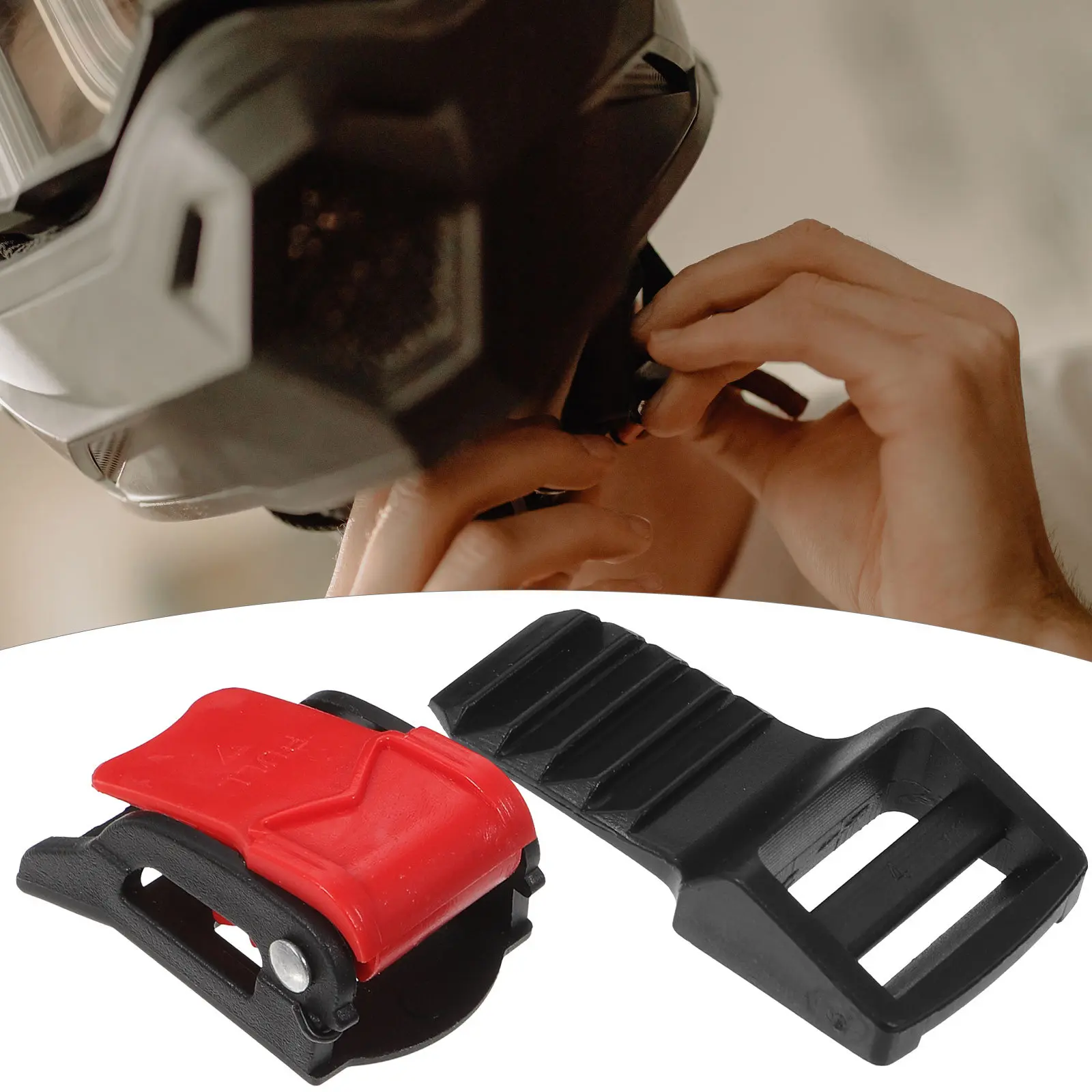 

10Pcs Quick Release Buckles ABS Iron Strap Repair Kit Motorcycle Chin Strap Replacement Motorcycle Accessories