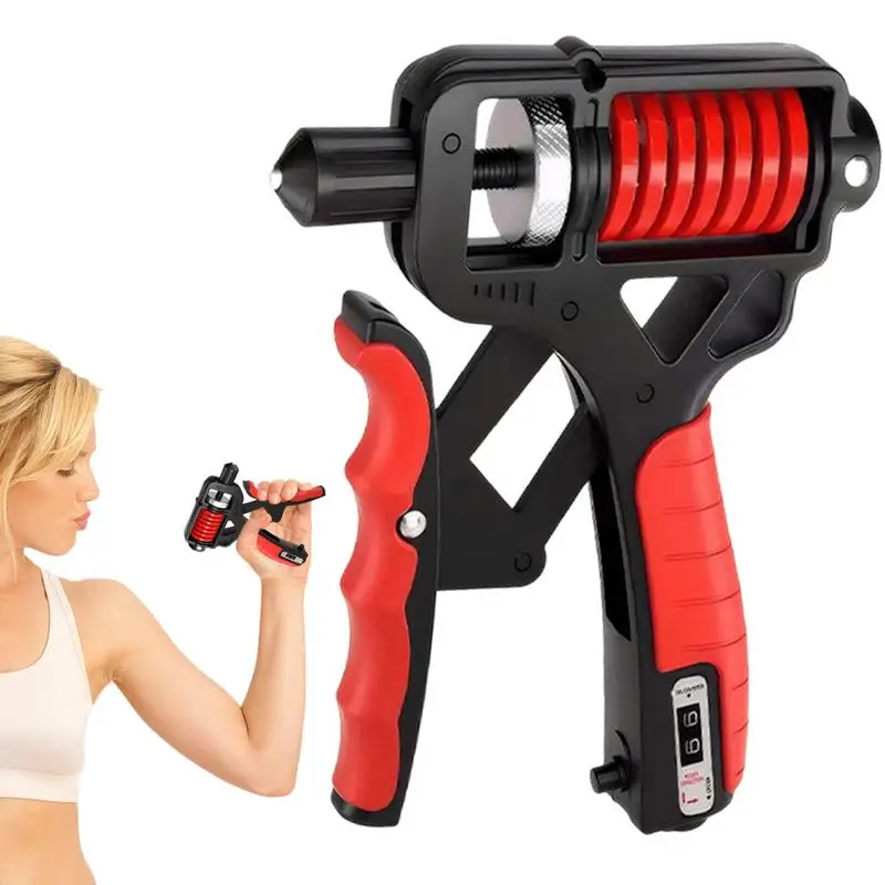 

Adjustable Grip Strength Trainer 5-165KG Counting Hand Grip Strengthener Portable Workout Finger Exercise For Stress Relief
